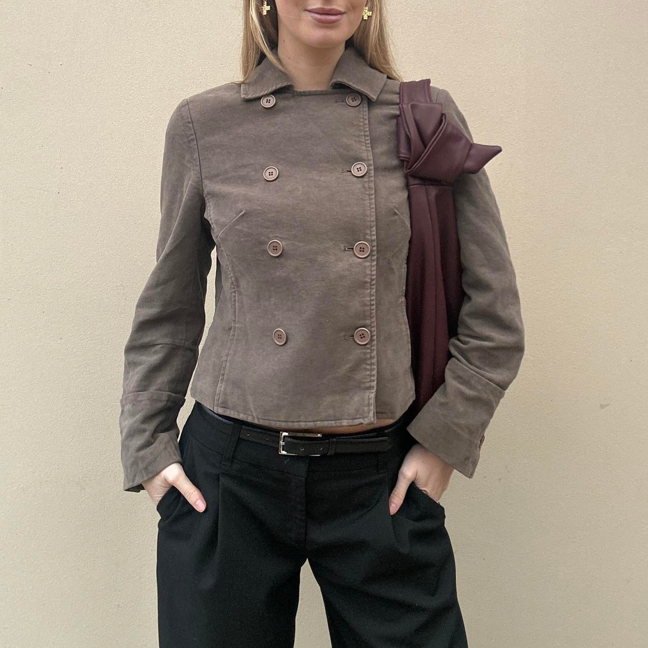 Vintage mink double breasted jacket