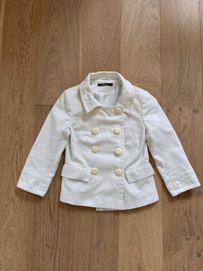 SALE vintage white pea coat