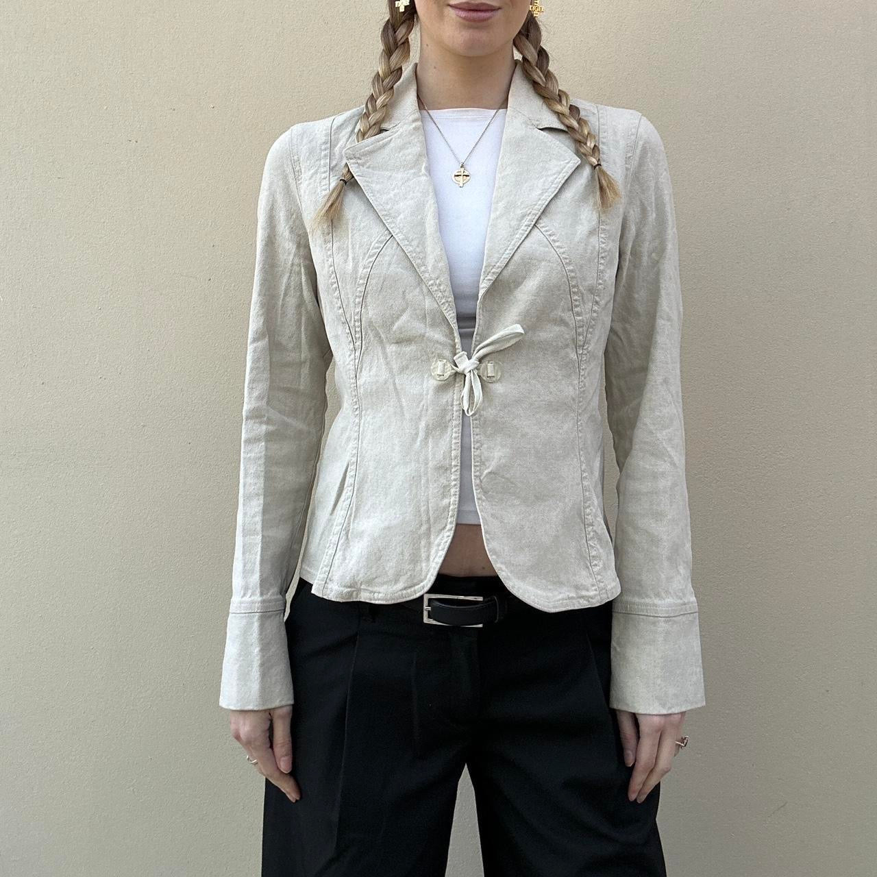 Vintage 00s linen blazer