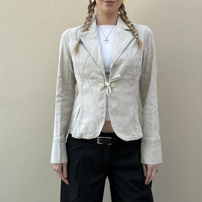 Vintage 00s linen blazer