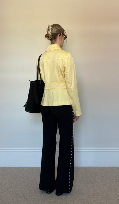 Butter Yellow Pea Coat