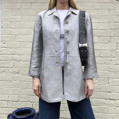 Vintage silver blazer style jacket