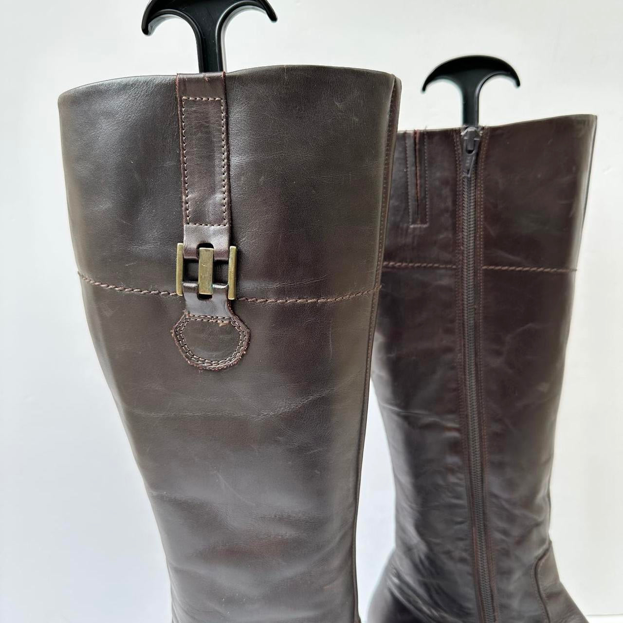 Vintage 90s brown leather boots