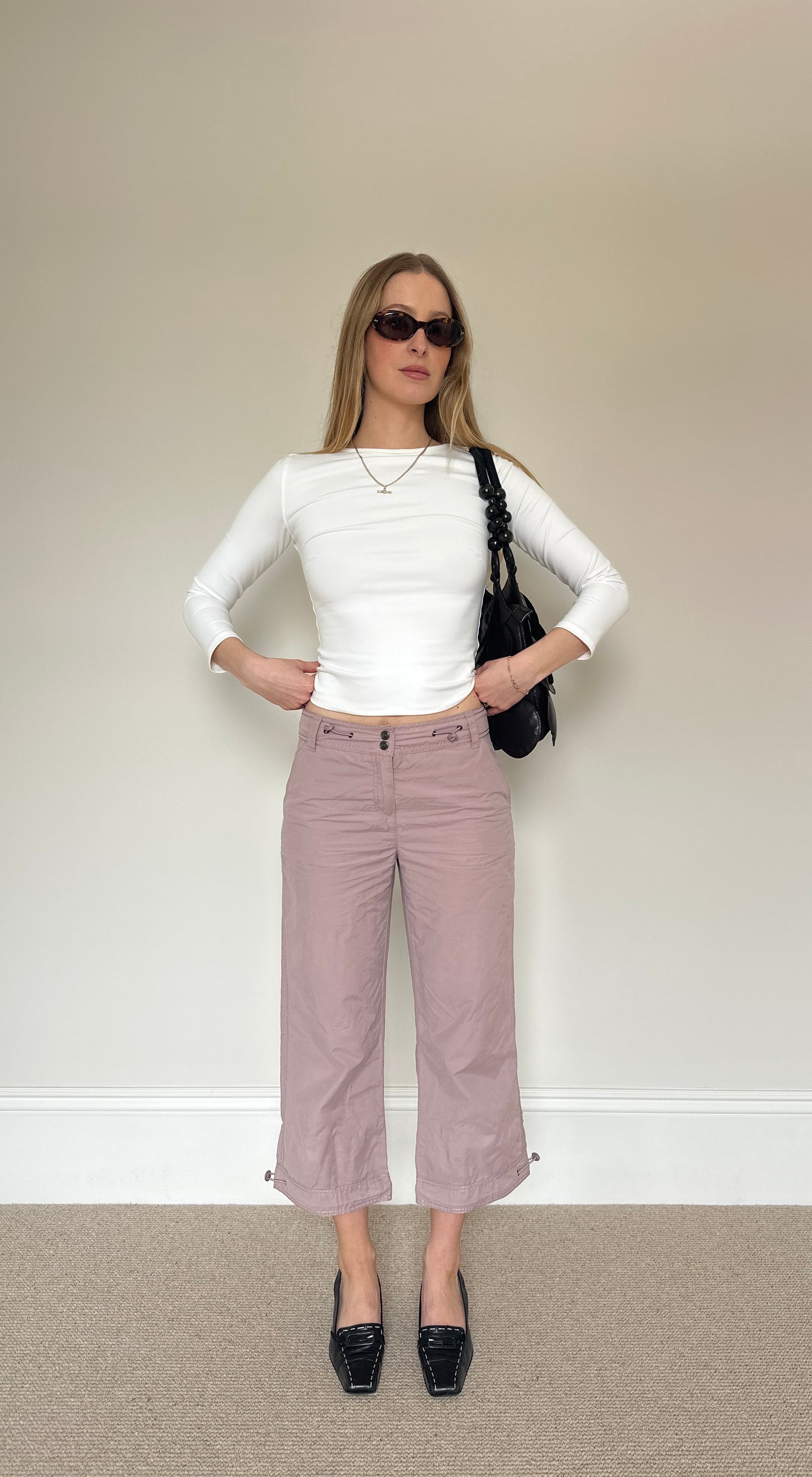 Vintage toggle capri trousers
