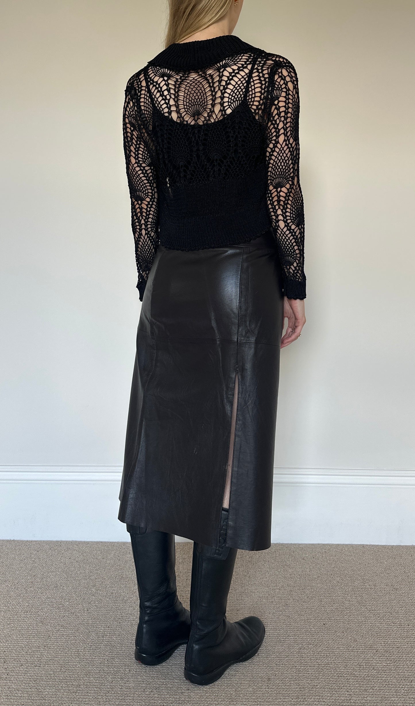 Vintage Crochet Beaded Shrug