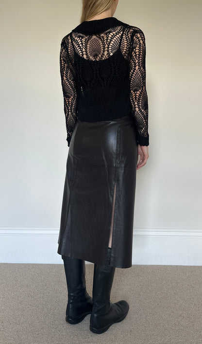 Vintage Crochet Beaded Shrug