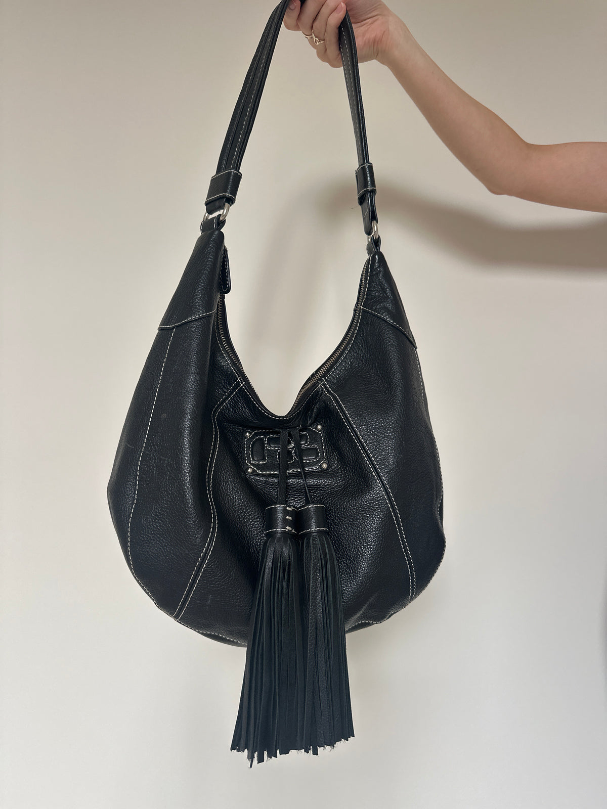 Vintage Tassle Leather Bag
