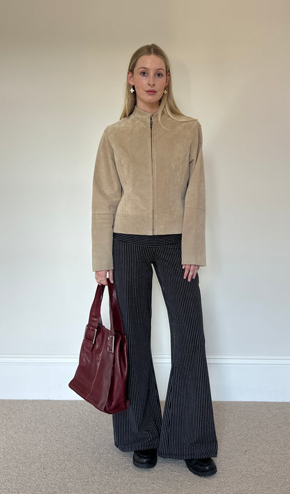 Vintage camel suede jacket