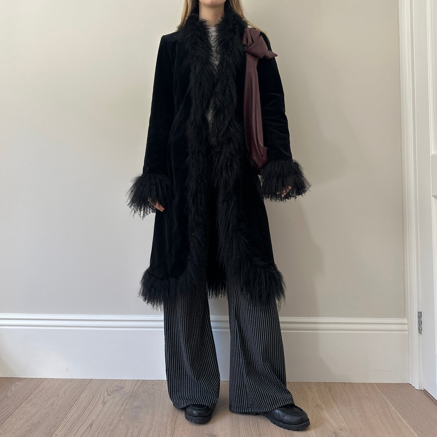 Vintage Mongolian afghan coat