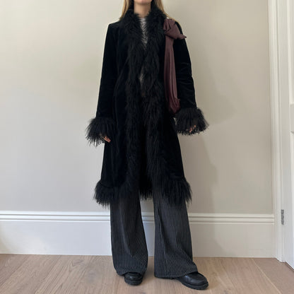 Vintage Mongolian afghan coat