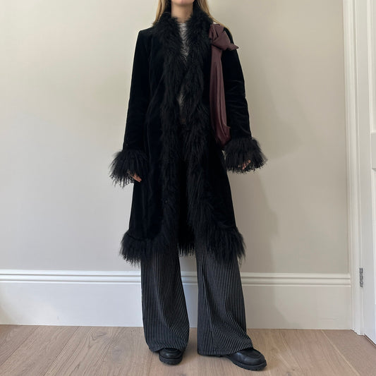 Vintage Mongolian afghan coat