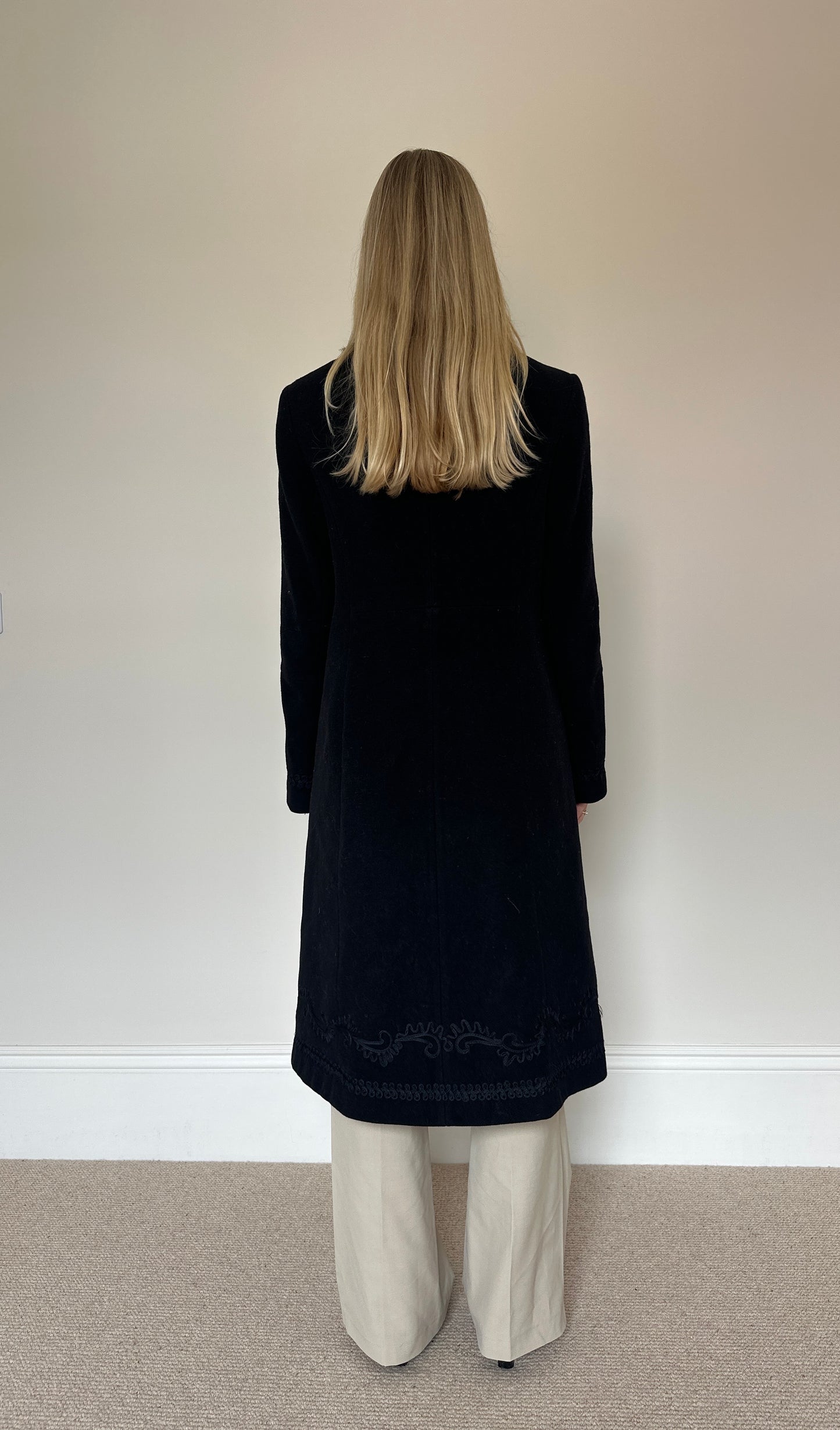Vintage 00s Black Afghan Coat
