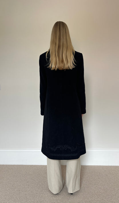 Vintage 00s Black Afghan Coat