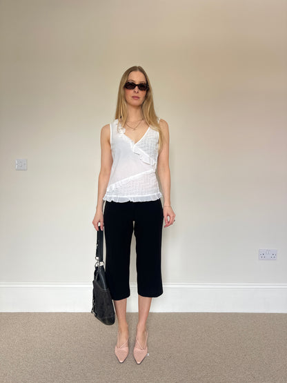 Vintage white Broderie Anglaise top