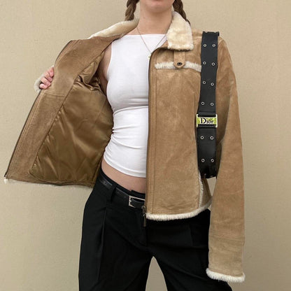 Vintage 00s suede & Sherpa jacket