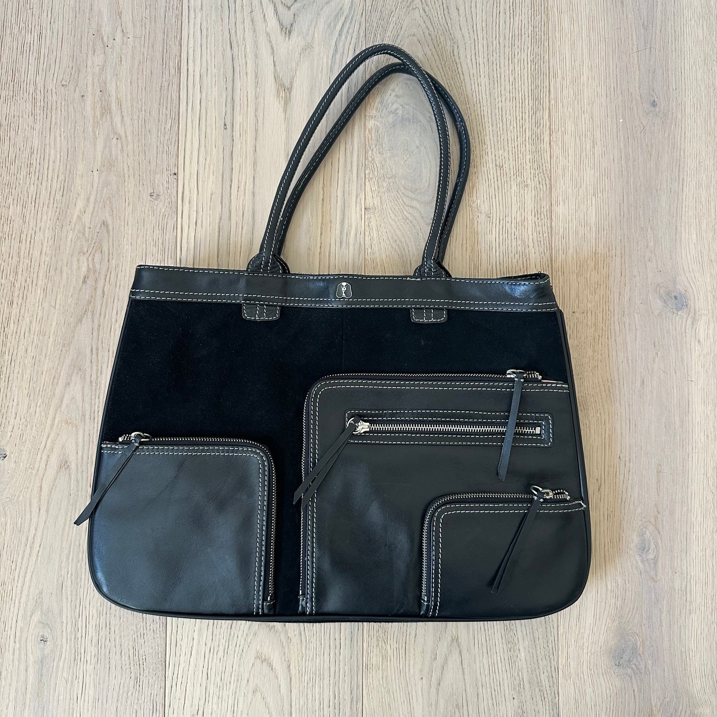 Vintage suede & leather bag
