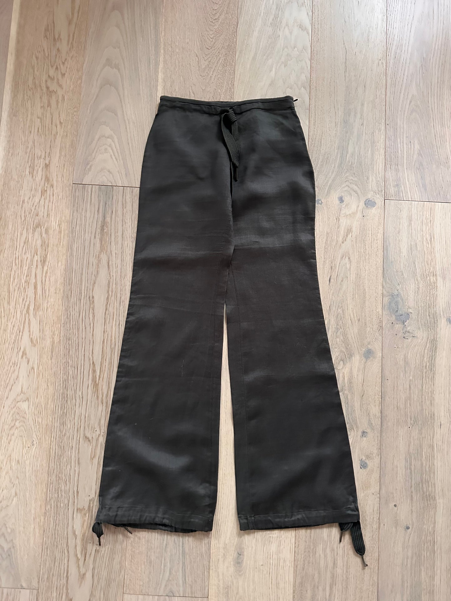 SALE vintage khaki linen trousers