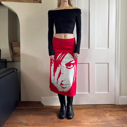 Vintage y2k cyber rave skirt