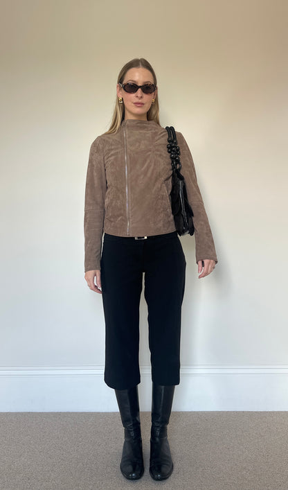 Vintage moleskin asymmetrical jacket