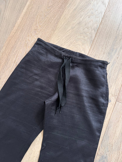 SALE vintage black linen trousers