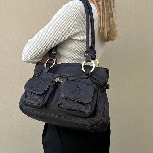 Vintage brown leather bag