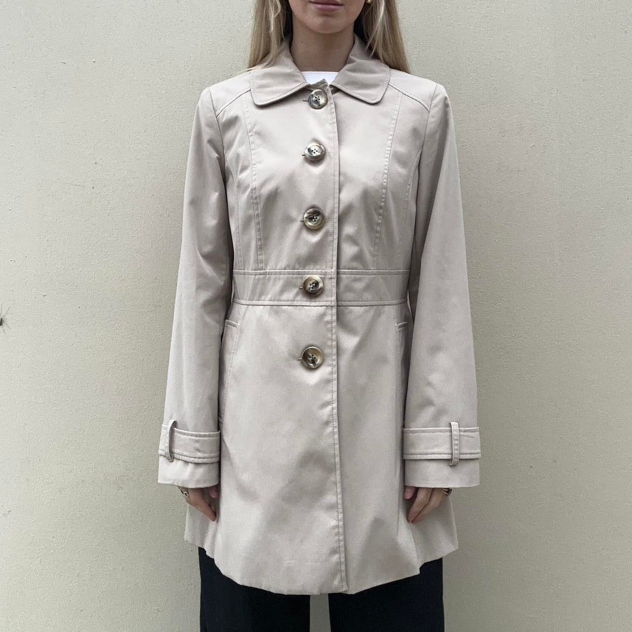 Cream trench coat