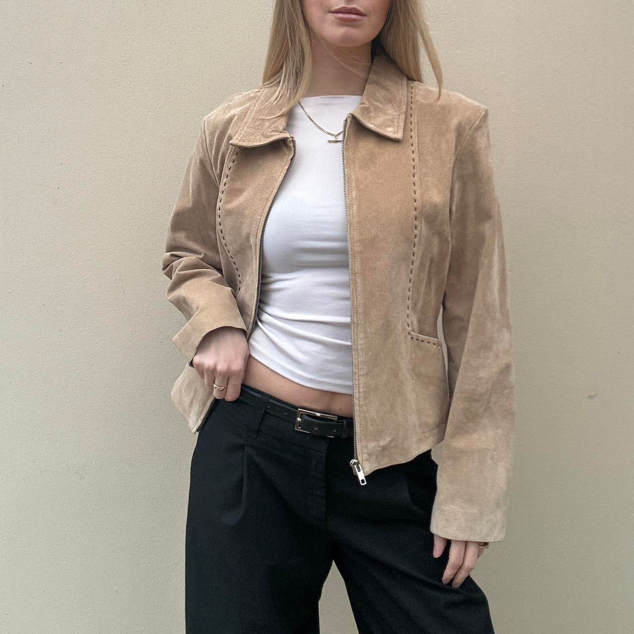 Vintage Tan suede jacket