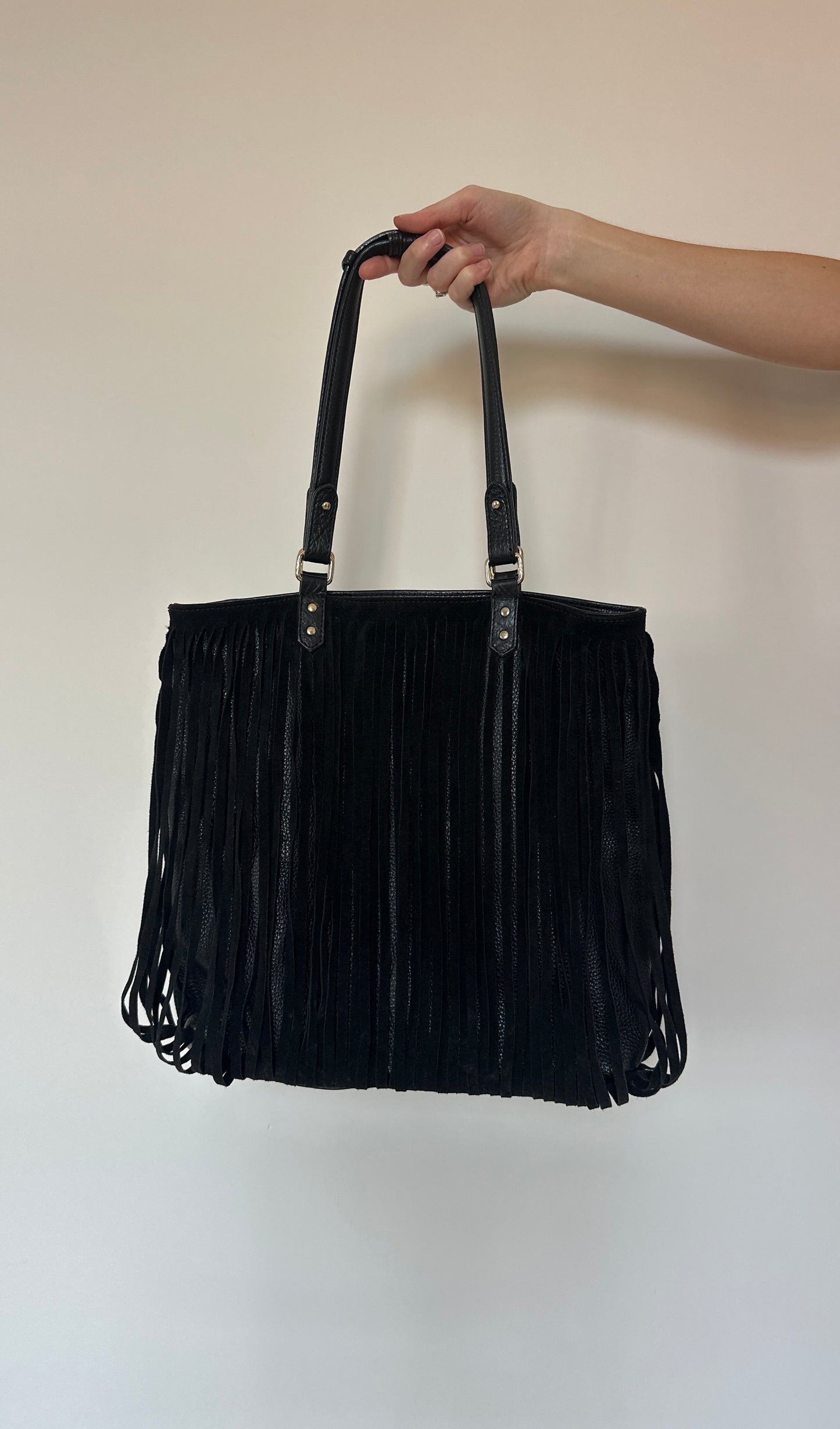 Vintage Leather Tassel Bag