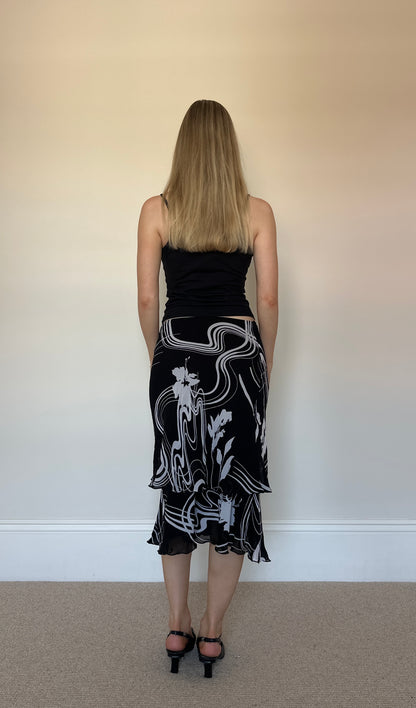 Vintage black & white two-piece