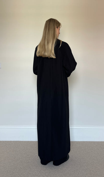 Vintage Black full length Trench Coat