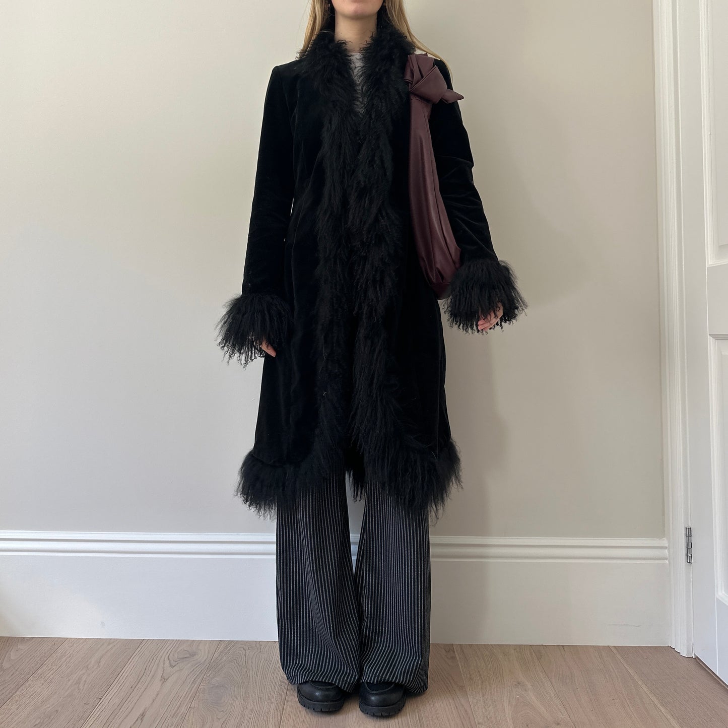 Vintage Mongolian afghan coat