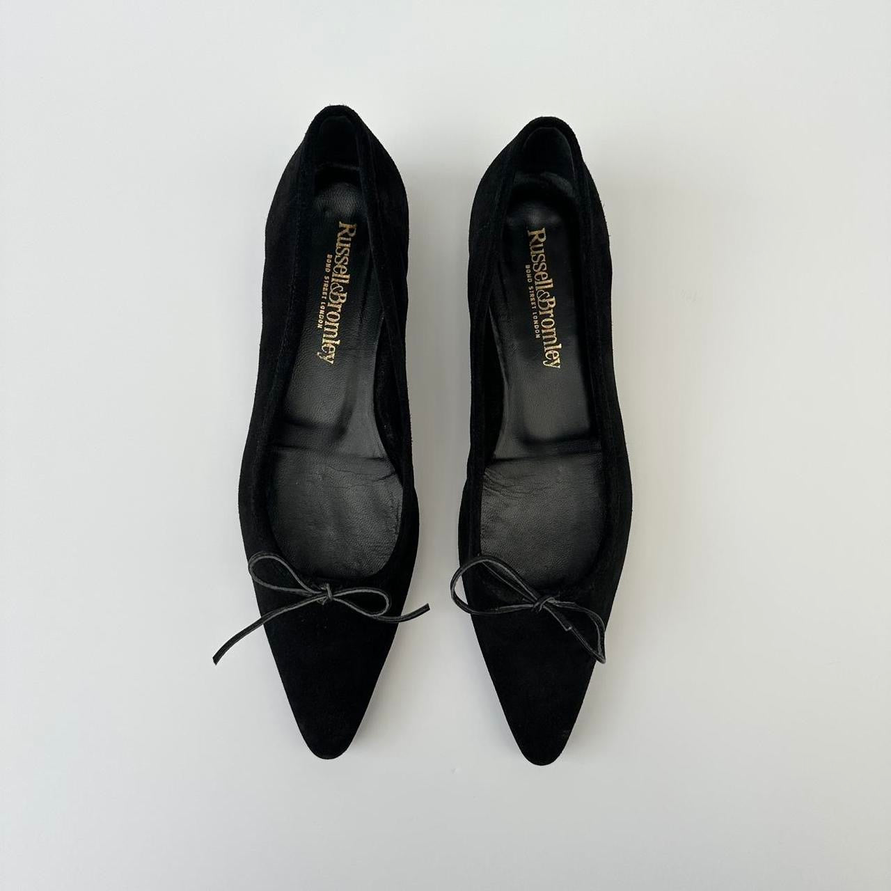 Vintage suede ballet pumps