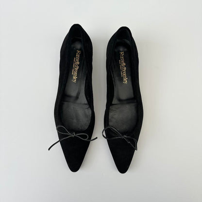 Vintage suede ballet pumps