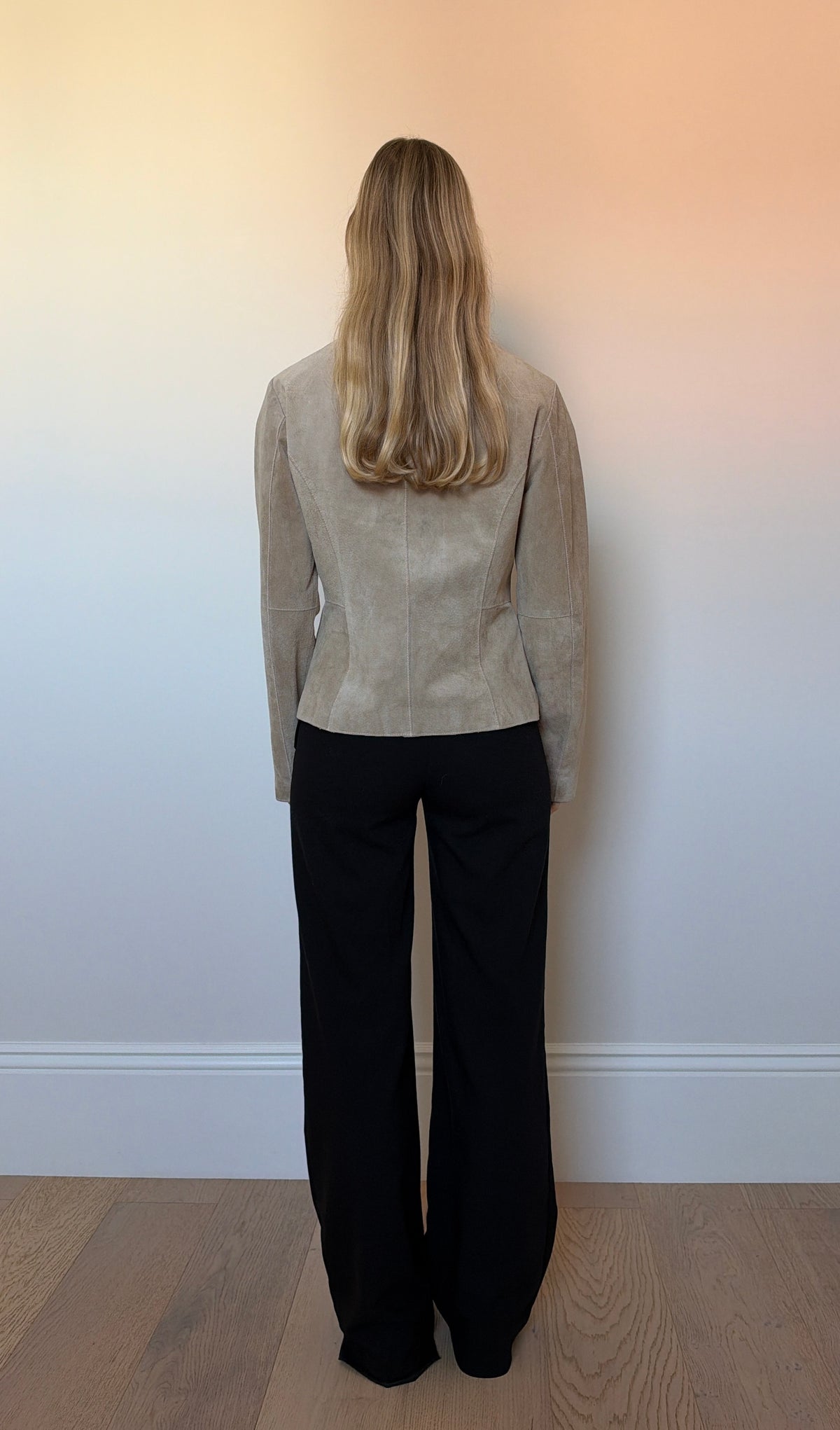 Vintage camel suede jacket