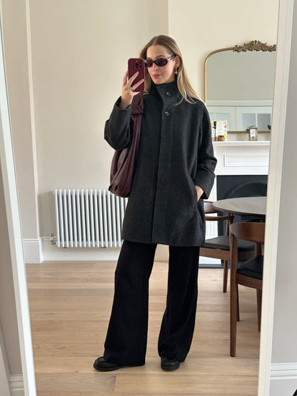 Vintage charcoal coat