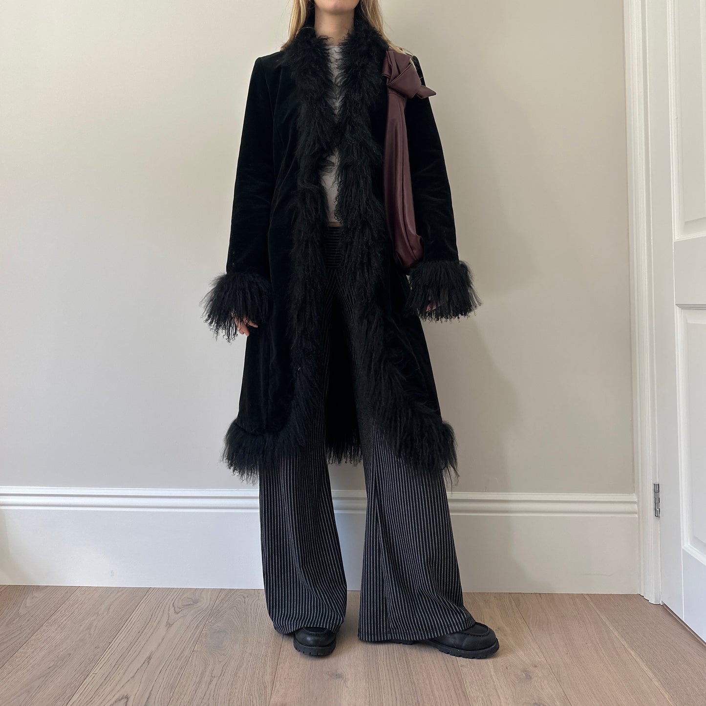 Vintage Mongolian afghan coat