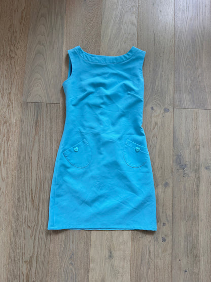 SALE vintage turquoise dress