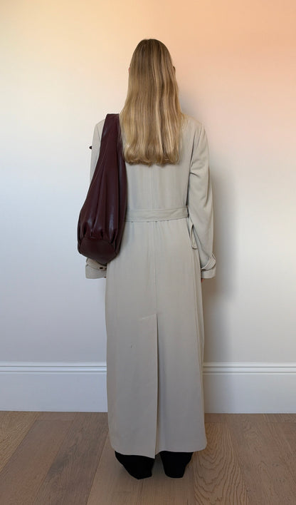 Vintage Cream Full length Trench Coat