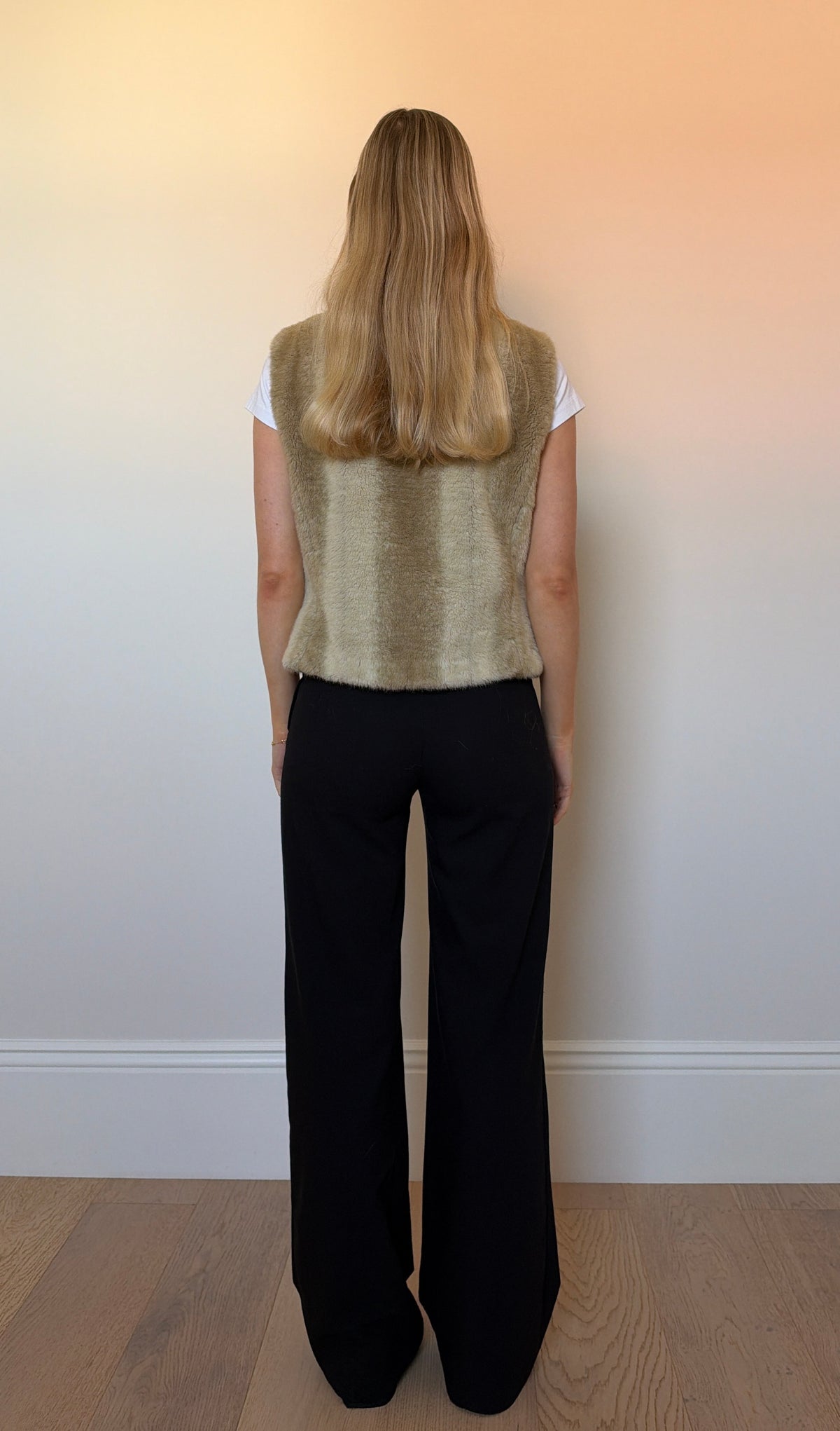 Vintage faux fur gilet