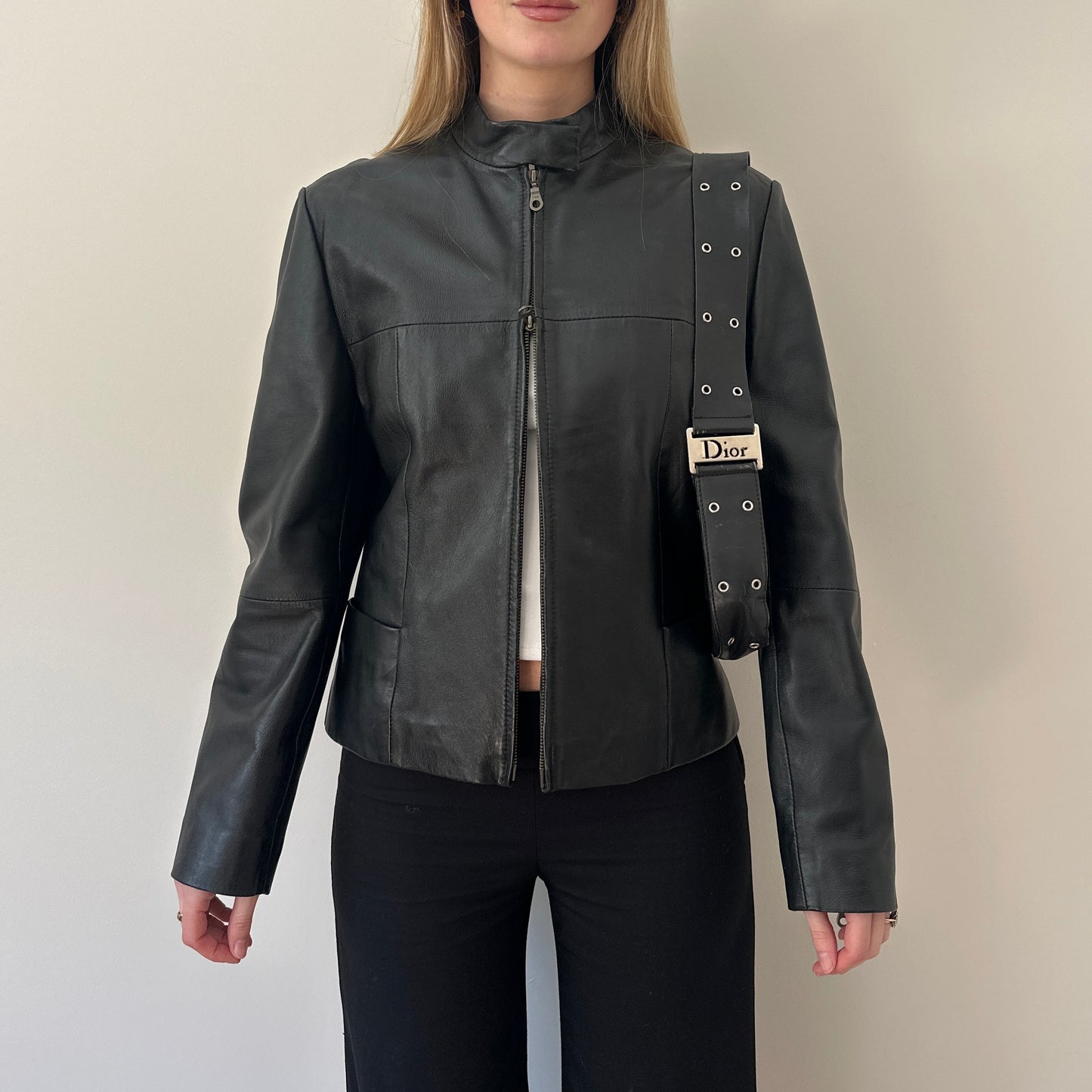 Vintage Black leather jacket