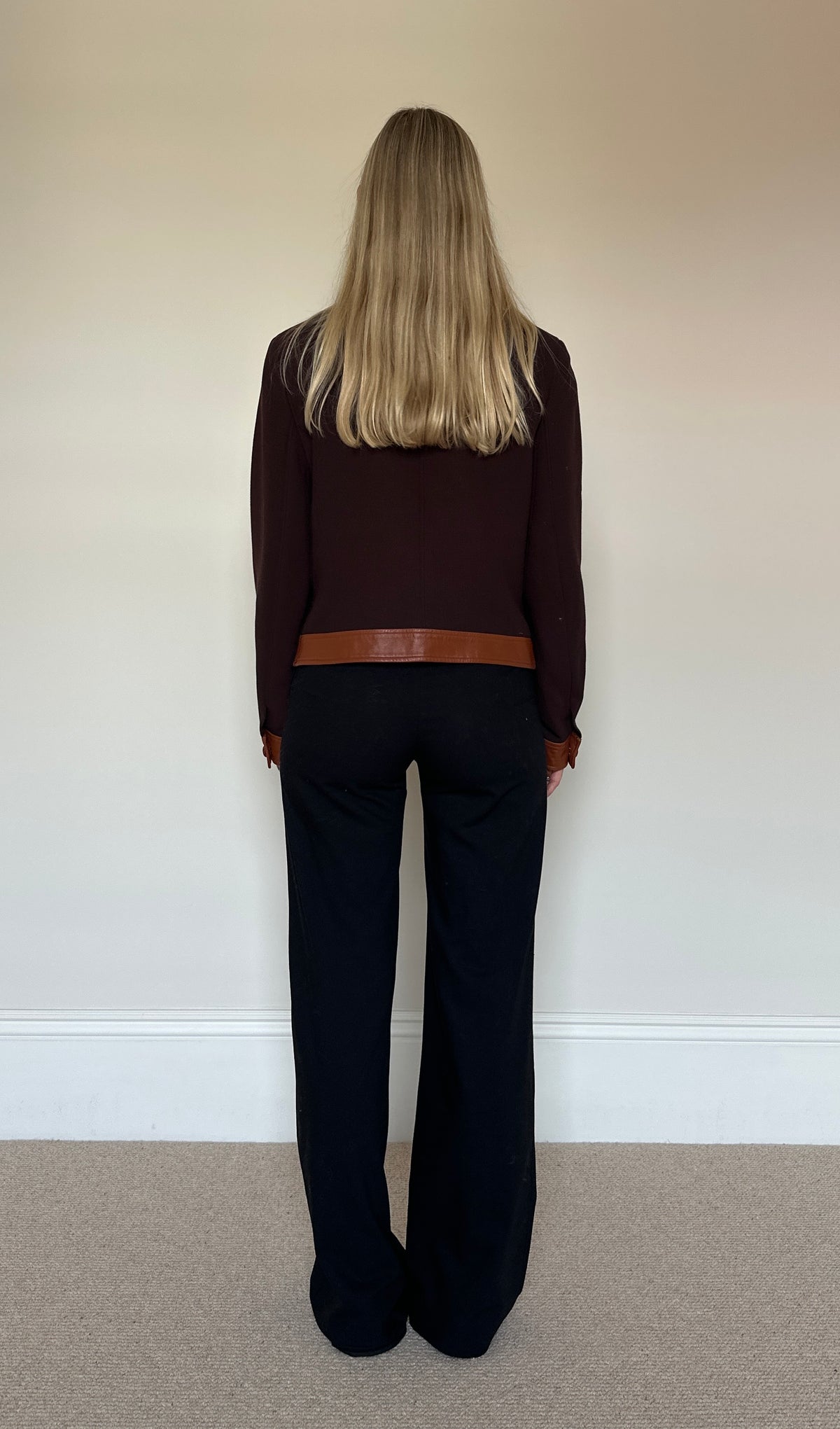 Vintage brown biker jacket