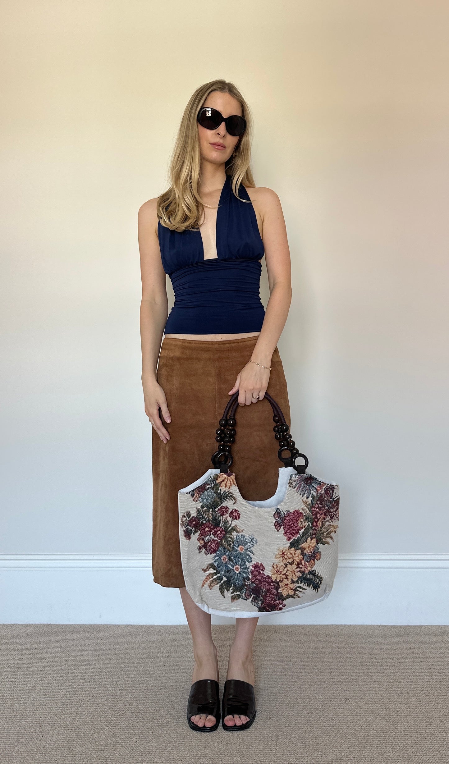 Vintage tapestry shoulder bag