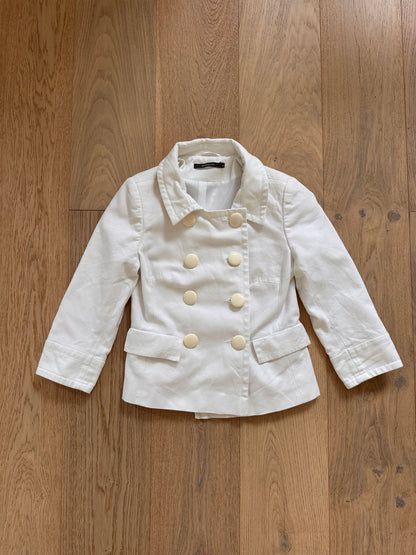 SALE vintage white pea coat