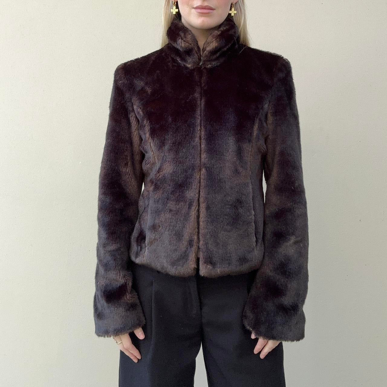 Brown Faux fur jacket