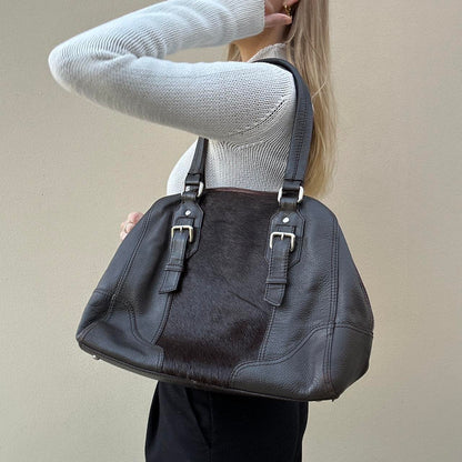 Vintage 00s pony skin bowling bag