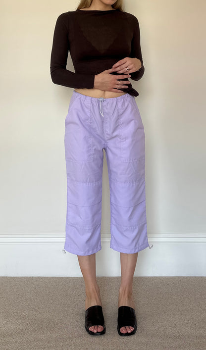 Vintage lilac cargo capris