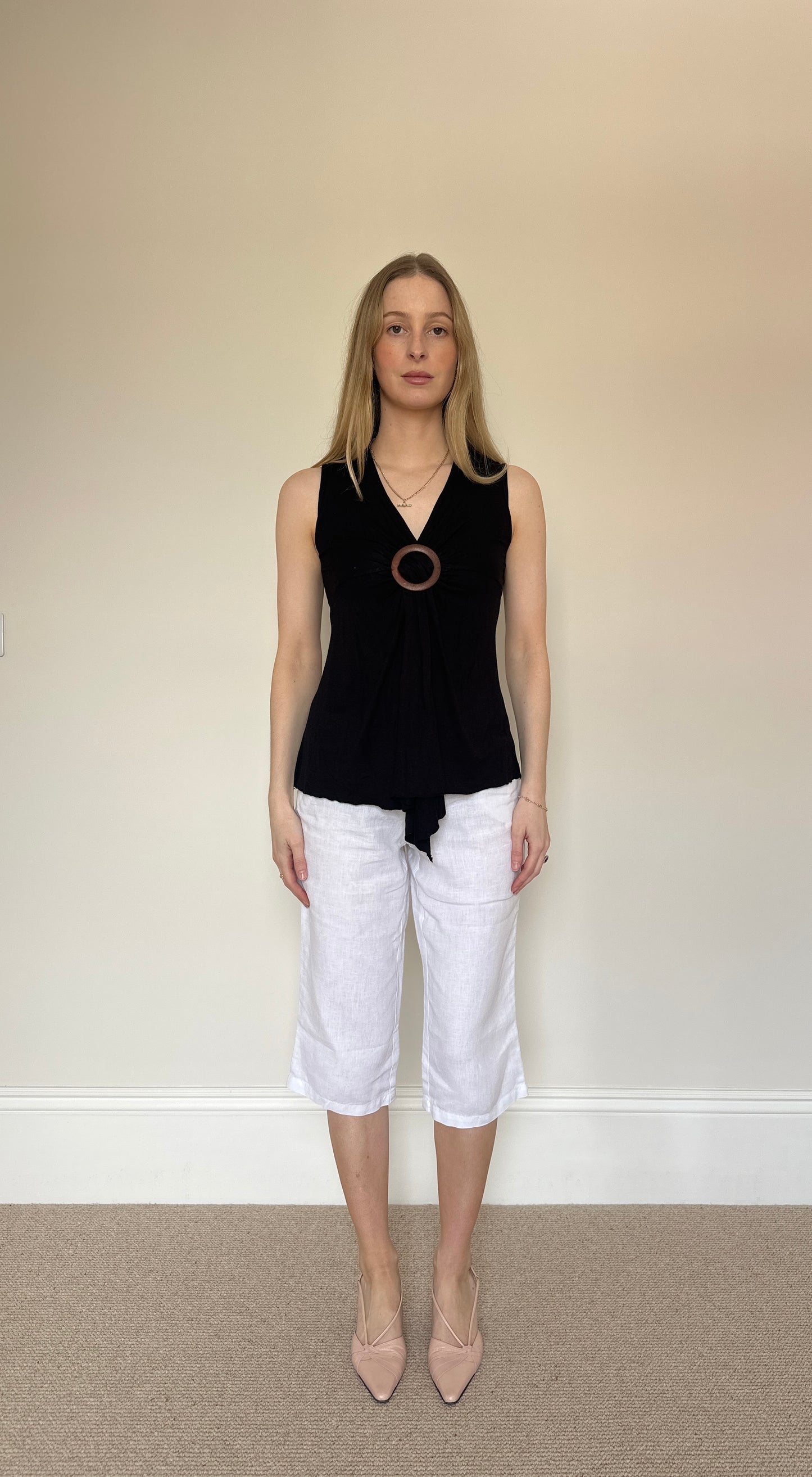 Vintage brown o-ring top
