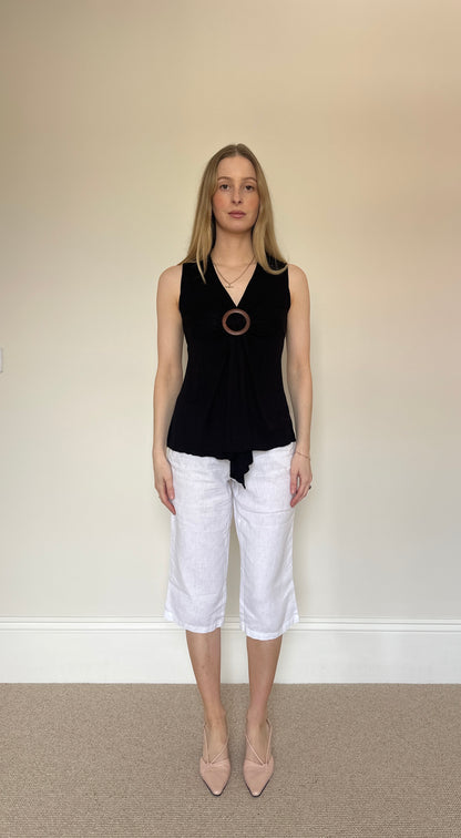 Vintage brown o-ring top