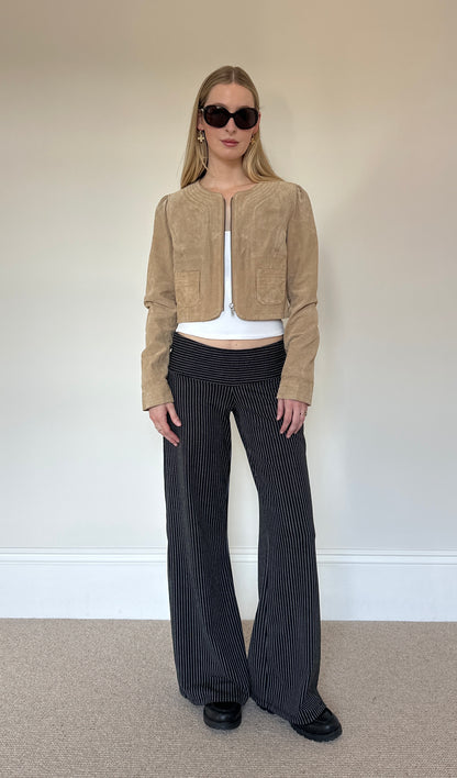 Vintage camel suede jacket