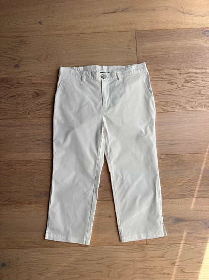 SALE Vintage white Capri trousers